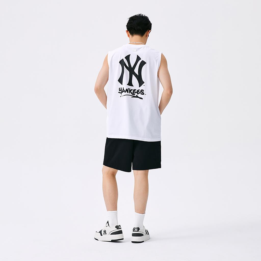 New MLB New York Yankees Basic Collection SS25 Tank Top Unisex Ecru 3ATOB0253-50WHS