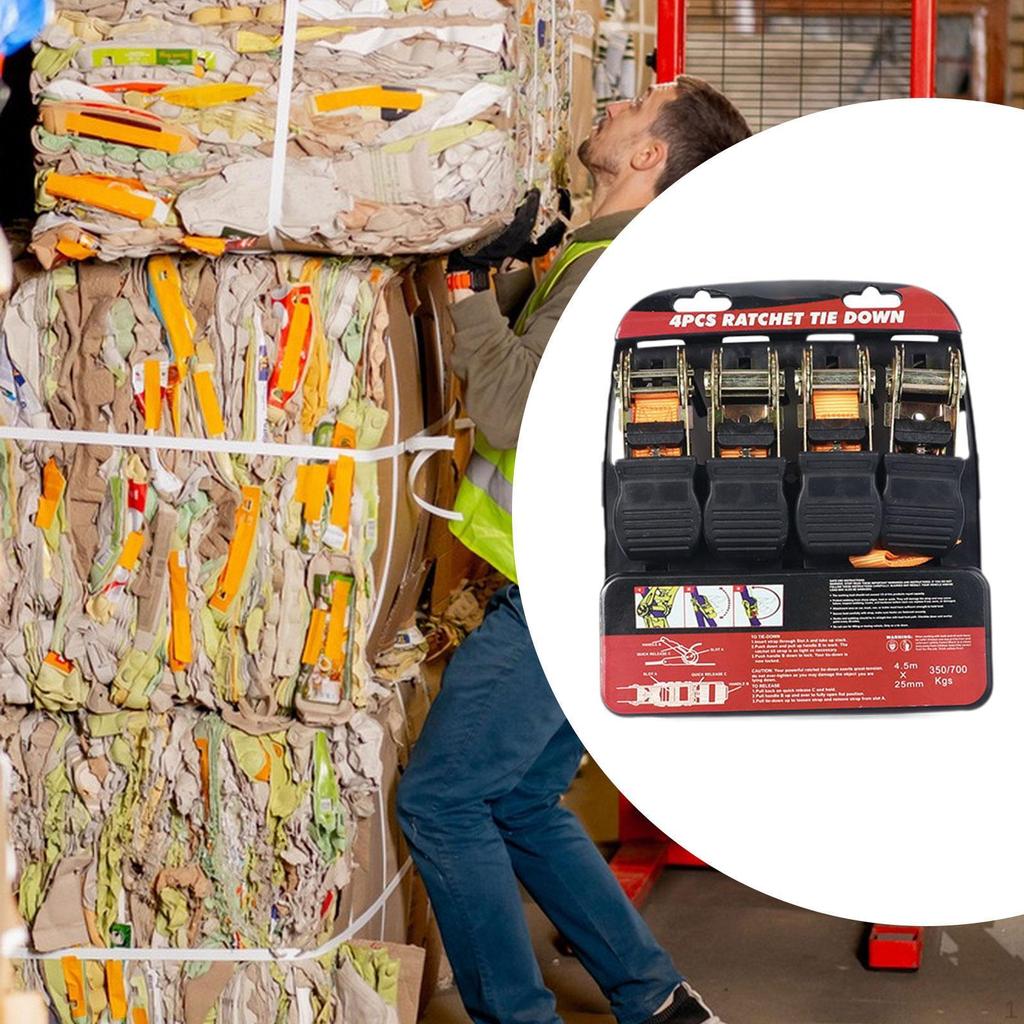 Cargo Luggage Holding Ratchet Strap, Securing Strap for Moving