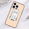 Cute Halloween Ghost Phone Case For iPhone 17 Pro Max 15 14 13 12 11 16 Pro Max Plus 12 13 Mini 16e 17 Air Cover