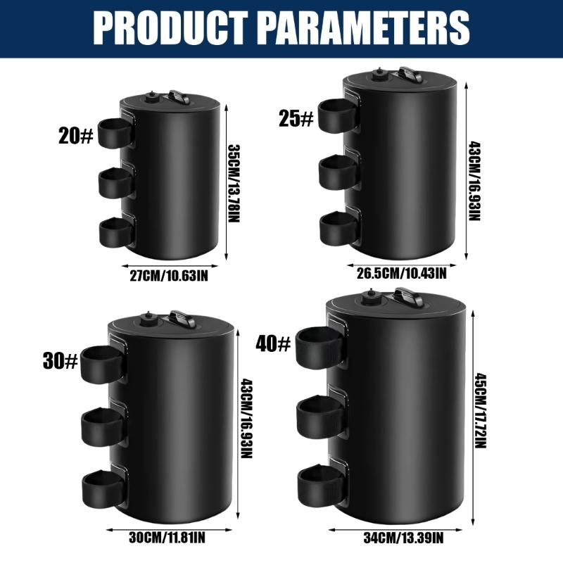 Strong PVC Water Sand Container For Outdoor Camping Shelter Reinforcement And Wind Resistance 20L To 50L Capacity