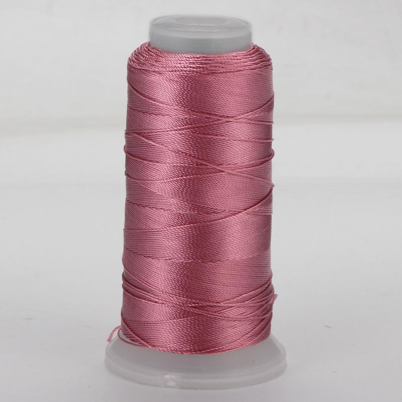 Czerwony pleciony sznurek 0,8 mm 18-żyłowy do nawlekania koralików, węzłów chińskich, frędzli, owijania drutem i bransoletek DIY.