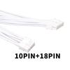 24PIN Modular Power Cable to 10+18PIN Braided White Cable for RM550X RM650X Power Modular Cord