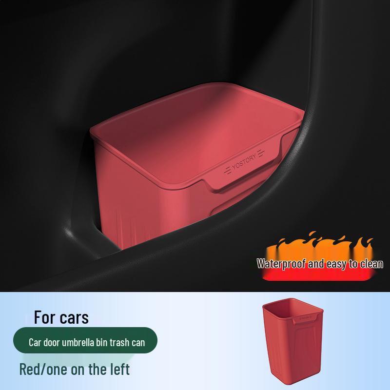 Compatible with 26 Zeekr 001 models: car door storage box, silicone trash can, storage solution, and modification supplies.