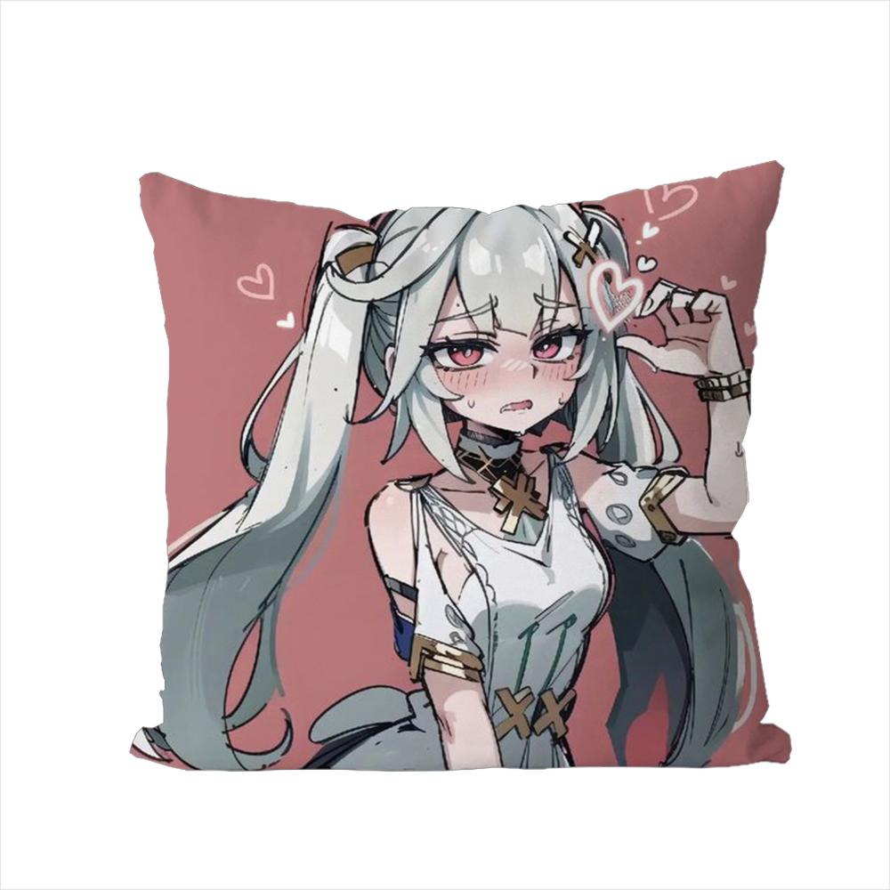 Genshin Impact Pillow Case For Car Sofa Decorative Home Doublesided Print Plush Square Throw Pillow Cushion Cover
