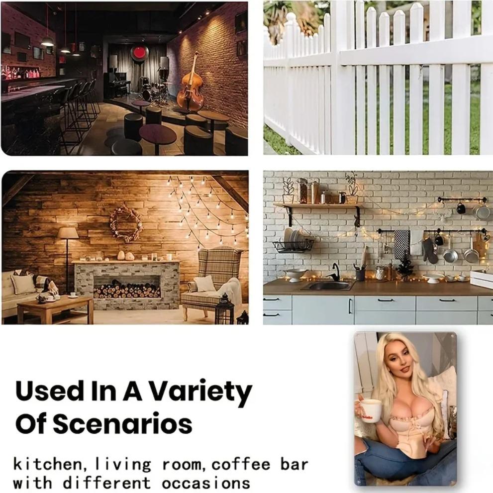 Vintage Metal Wall Art 8x12 Inch, Retro Cafe Sign with Pre-Drilled Holes for Home Bar Decor