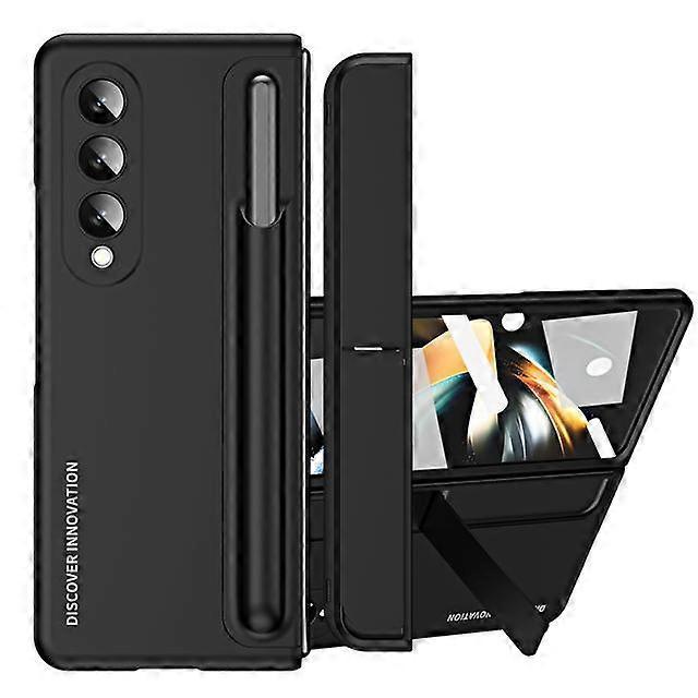 S Pen Holder Full Body Fashion Cover Case For Samsung Galaxy Z Fold4 Fold 4 Zfold4 5g Front Glass Film For Samsung Fold4 Cases