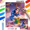 Goofy Christmas Reindeer Painting by Numbers Art Kit Handmade Diy Gifts Home Decorations