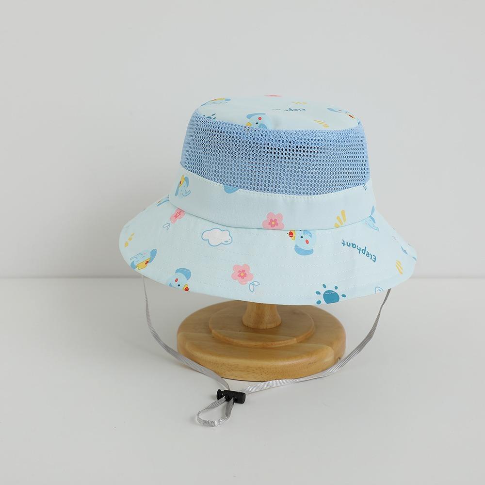 Summer Boys Girls Sunhat Mesh Fisherman Caps New Baby Bucket Cap  Kids