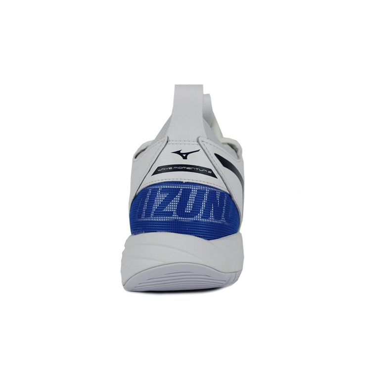 Mizuno Wave Momentum 2 Low-Top Non-Slip Support Volleyball Shoes Unisex Shoes White Black Blue V1GA211200