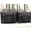 Motorcycle Saddlebags Side 2 Pouch Leather Panniers Saddle (15 Inch Black Bags)