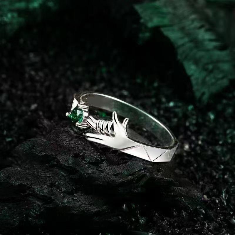 Neuer Jujutsu Kaisen Fushiguro Megumi Gojo Satoru 2D Ring Anime Zubehör Mode Cartoon Cosplay Zubehör Trendige Nischengeschenke