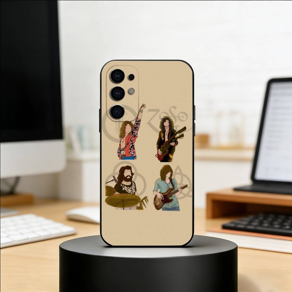 Rock L-Led Z-Zeppelin Band Phone Case For Samsung S25,S24,S21,S22,S23,S30,Ultra,S20,Plus,Fe,Soft Silicone Black Cover