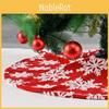 Luxurious Red Snowflake Christmas Tree Skirt In Soft Plush For Festive Celebration
