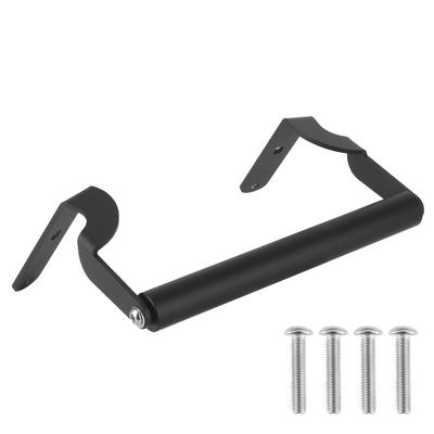 Kit de Suporte de Navegação para Motocicleta Suporte de Telefone GPS Suporte Frontal Metal Preto Resistente Durável
