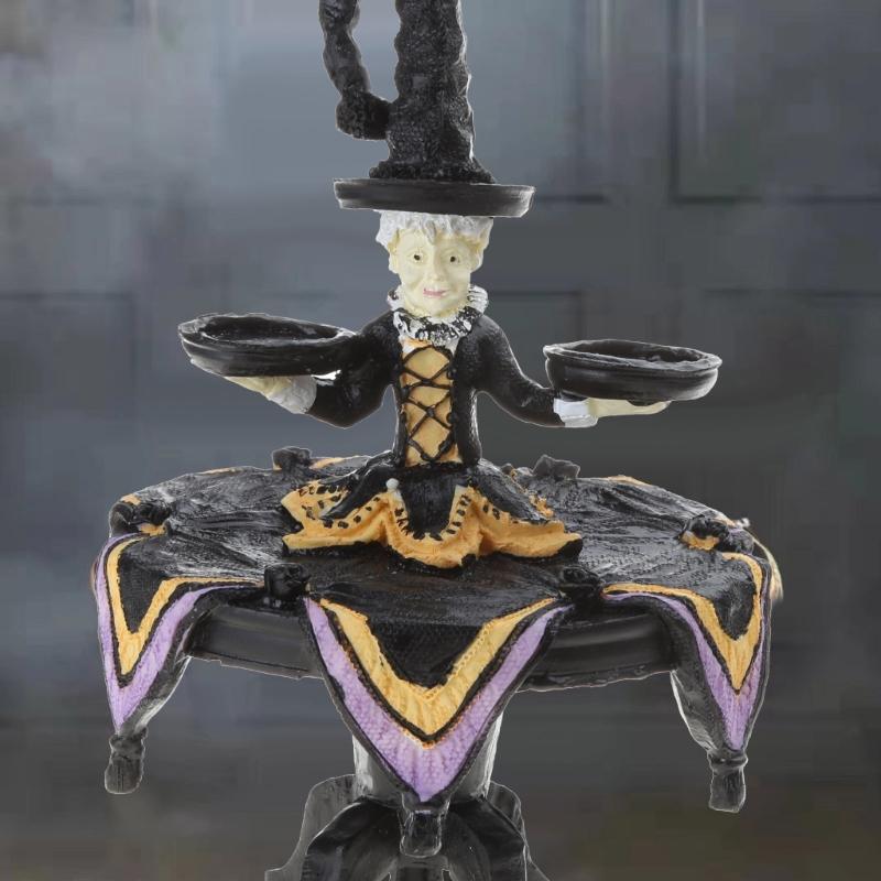 Halloween Witch Display Stand Tray Witch Bowl Holder Resin Witch Tabletop Server Stroage Rack Witch Decorations