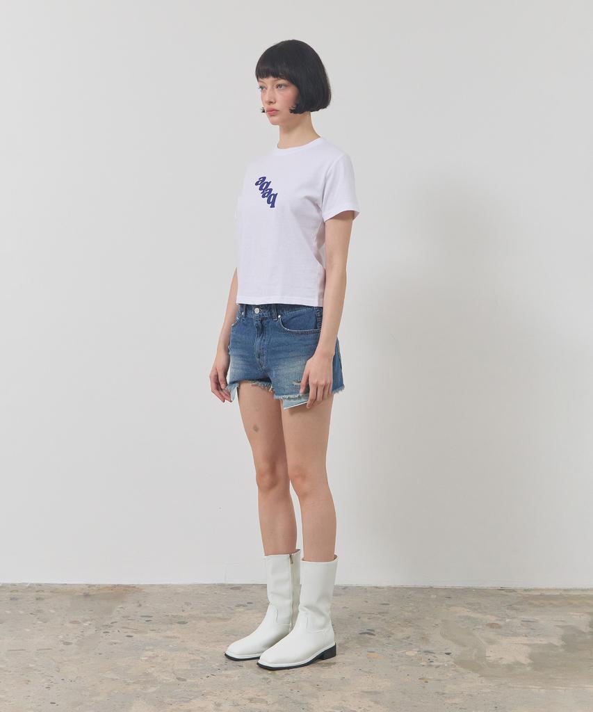 Eikyueikyuhauseukeulleob Oblique T-Shirt [White]