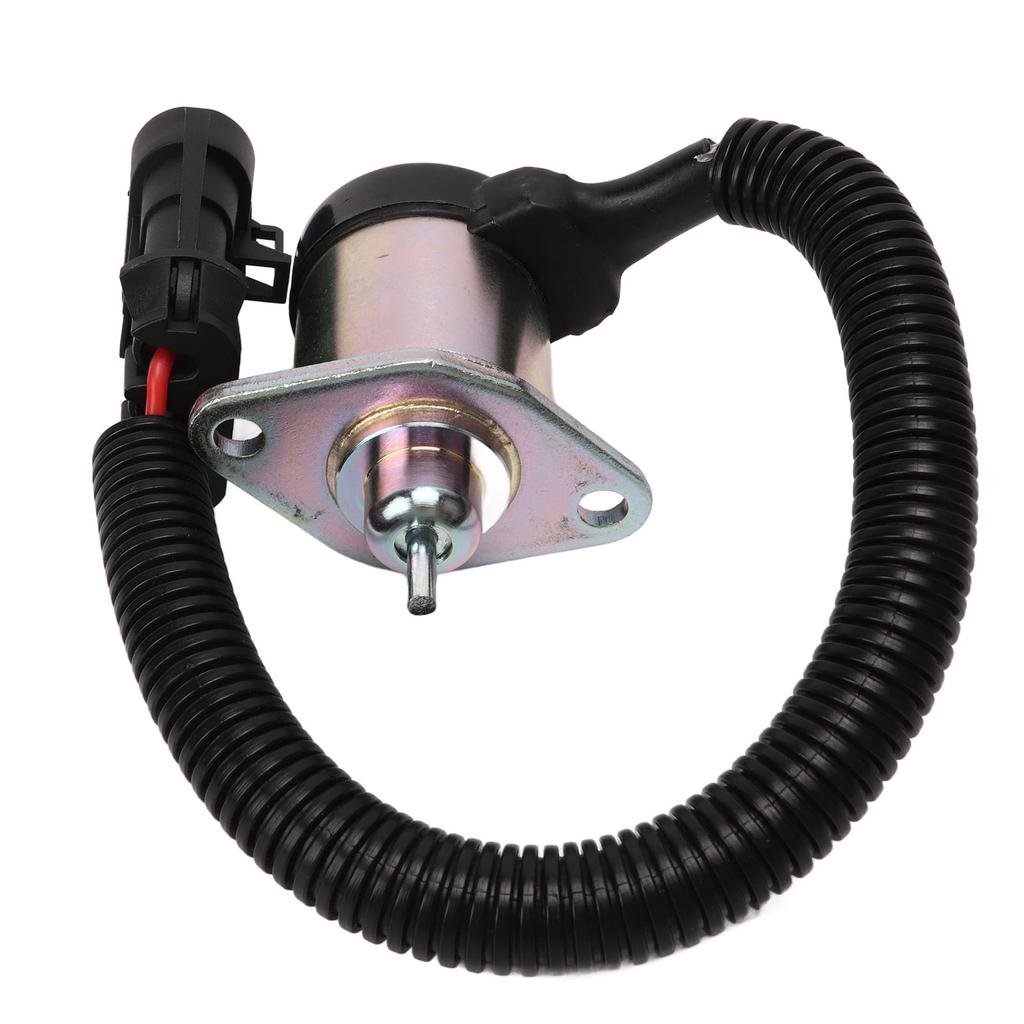 Fuel Shut Off Solenoid 1G577 60011 12V 3 Pin Shut Down Stop Device Replacement for Bobcat S220 S250 S300 S330 Skid Steer