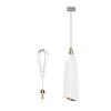 Stainless Steel Milk Frothing Wand with Detachable Whisk Heads Automatic Stirring Function Suitable for Coffee Eggs