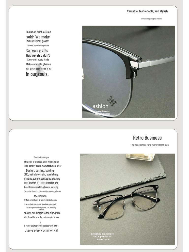 Polygon Ultralight Titanium Eyeglass Frame for Men and Women