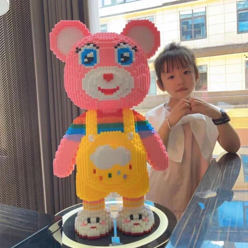 

Медвежонок Тедди Мелкие Частицы Трехмерная Сборка Строительные Блоки Детские Головоломки Игрушки Подарочный Орнамент