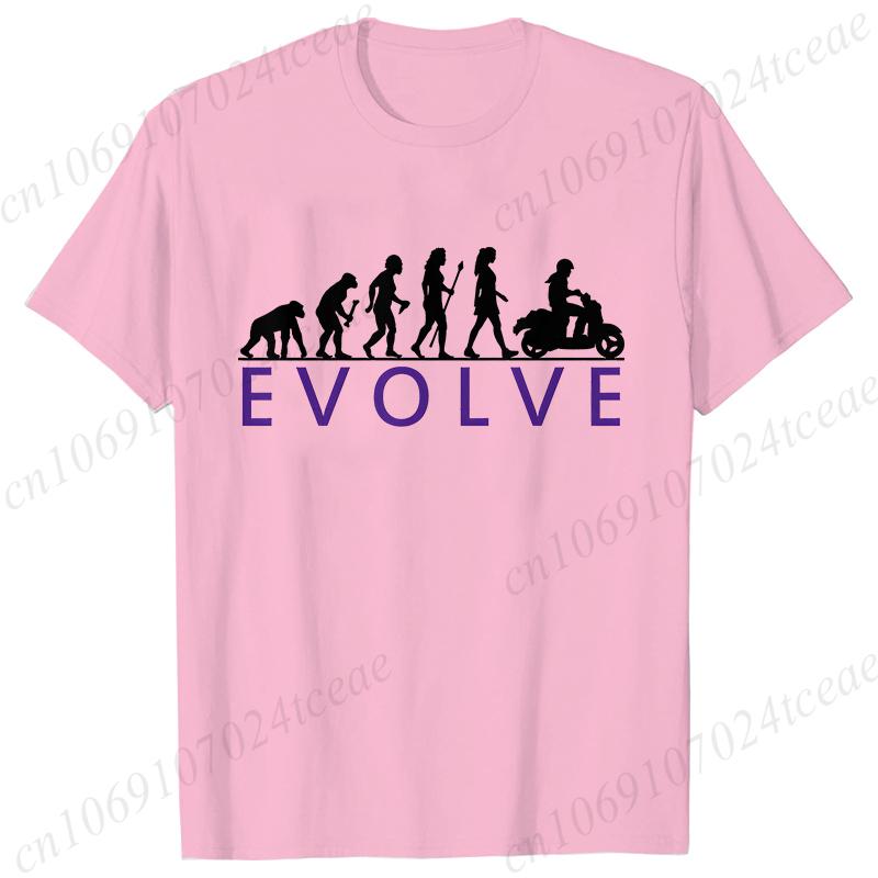 Funny Unisex s Scooter Evolution T-shirt Unisex Summer Gym Lover T Shirt Short Sleeve Graphic Tshirt Streetwear Unisex s Clothing S
