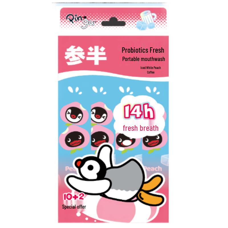 Saanpan Probiotic Iced Peach Portable Mouthwash