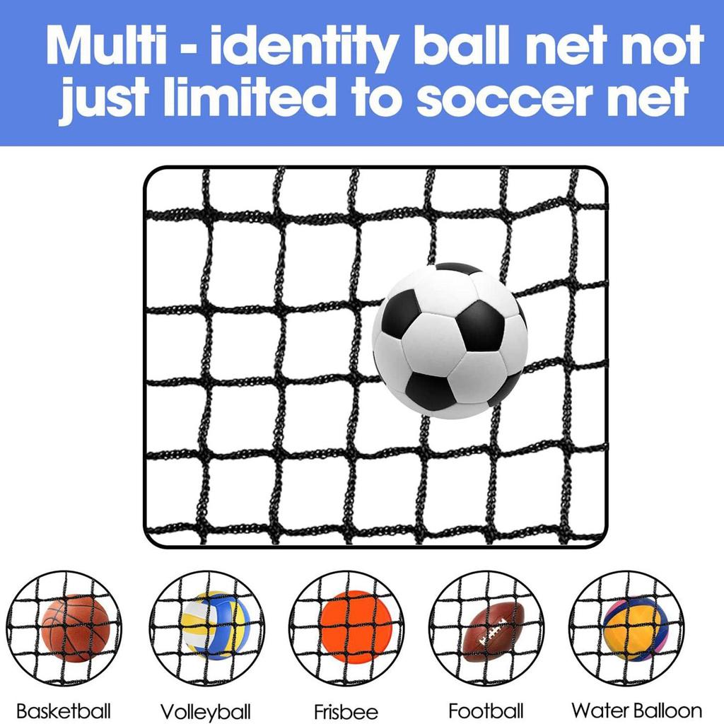 Portable Soccer Net Football Backstop Net Baseball Hitting Net Softball Barrier Net Volleyball Training Stop Net Equipment