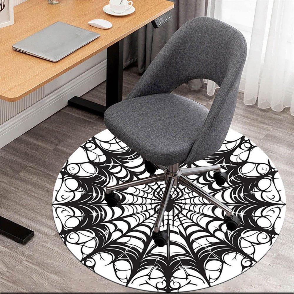 

Spooky Spider Web Sticker Decal - Halloween DecorationsRound Non-Slip chair mat chair carpet for office Rugs for Office Decor Gift For Valentine s Day 80cm by 80cm