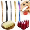 Edelstahl Sahne-Spachtel Butter-Schaber Mehrfarbiges Butter-Messer Vielzweck-Käse-Werkzeug Kuchen-Dekorationsspachtel Küchenhelfer