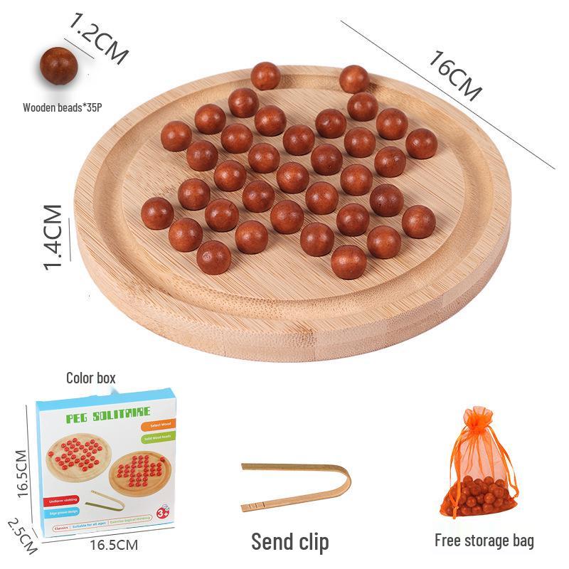 Stor Diamant Schack Klassiker: Träpedagogiskt Bordsspel för Barn