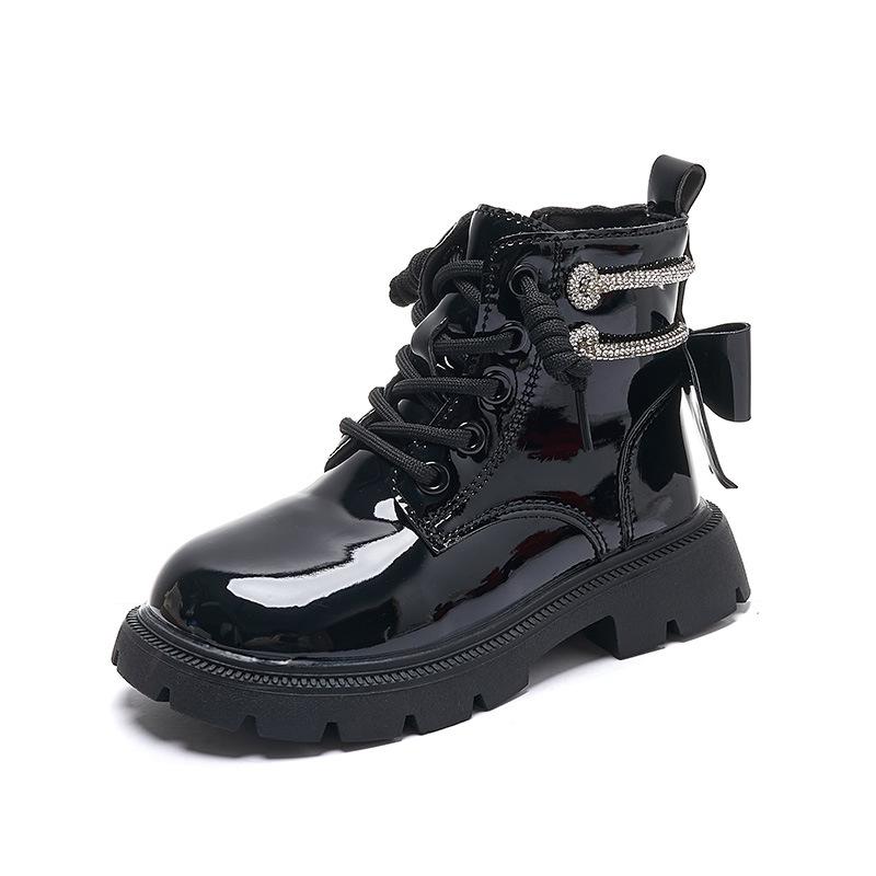 New Girl Boot Fashion Simple Exquisite Kid Boots Princess Versatile Classic Retro Girl Shoes Soft Anti Slip Casual Ankle Boot