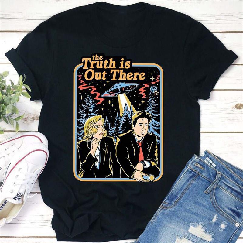 Vintage 90s The X Files TV Series T Shirt Black The Truth Is Out There Vintage Unisex T-Shirt XXL