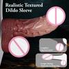 New Silicone Penis Sleeve Hollow Dildo Particle Stimulation Adult Toys Sex Toys Penis Male Thick and Thickened Penis Sheath Waterproof & Easy To Clean