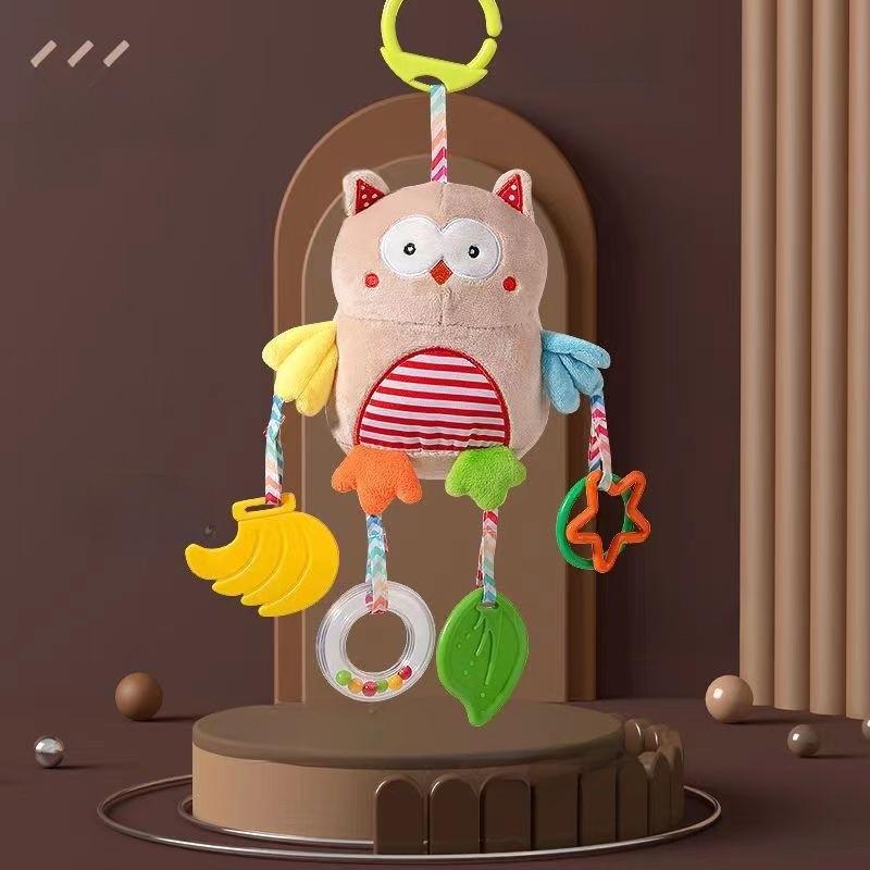Baby Carriage Rattle Toy With Lighted Features For Toddler Development And Entertainment