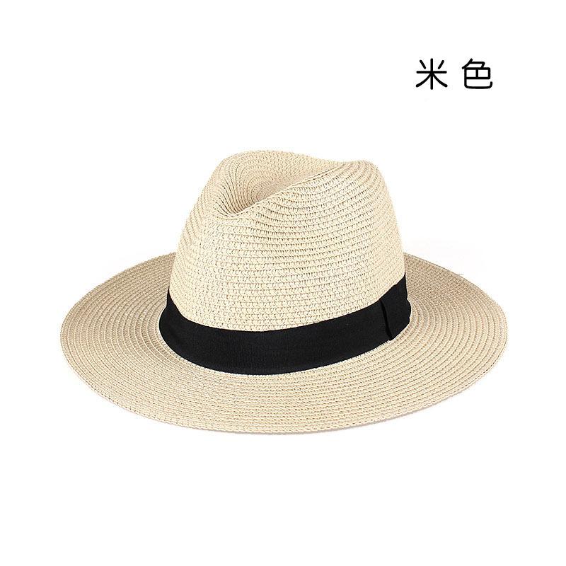 

Panama straw hat summer new sun hat women s beach hat sun hat straw sun hat top hat men