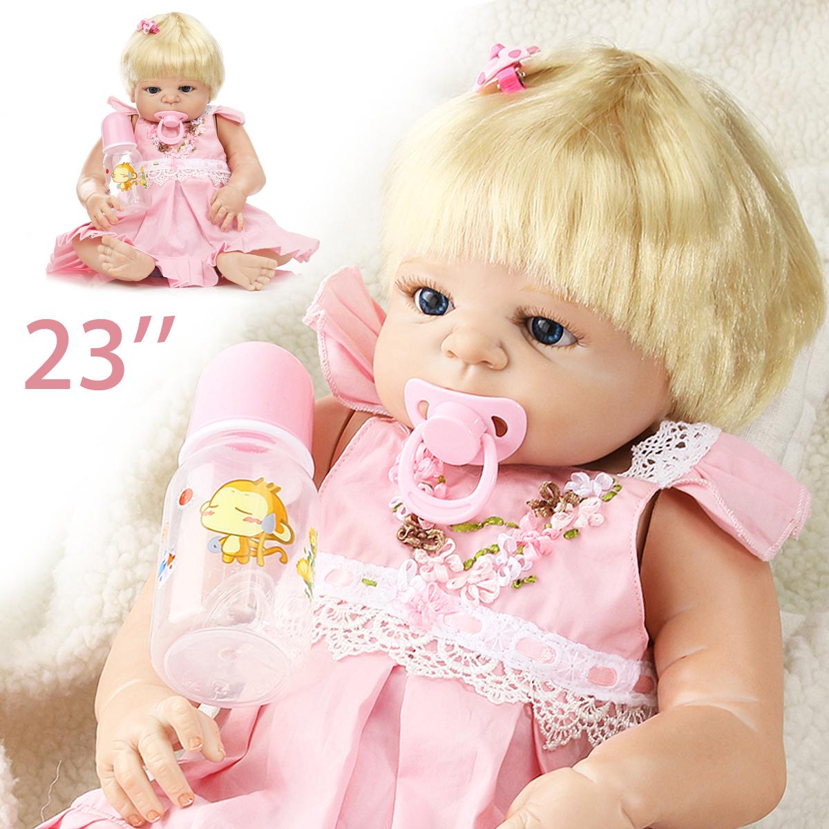 

23 Реборн Силиконовая Ручная Работа Реалистичная Кукла Новорожденного Подарок + Одежда