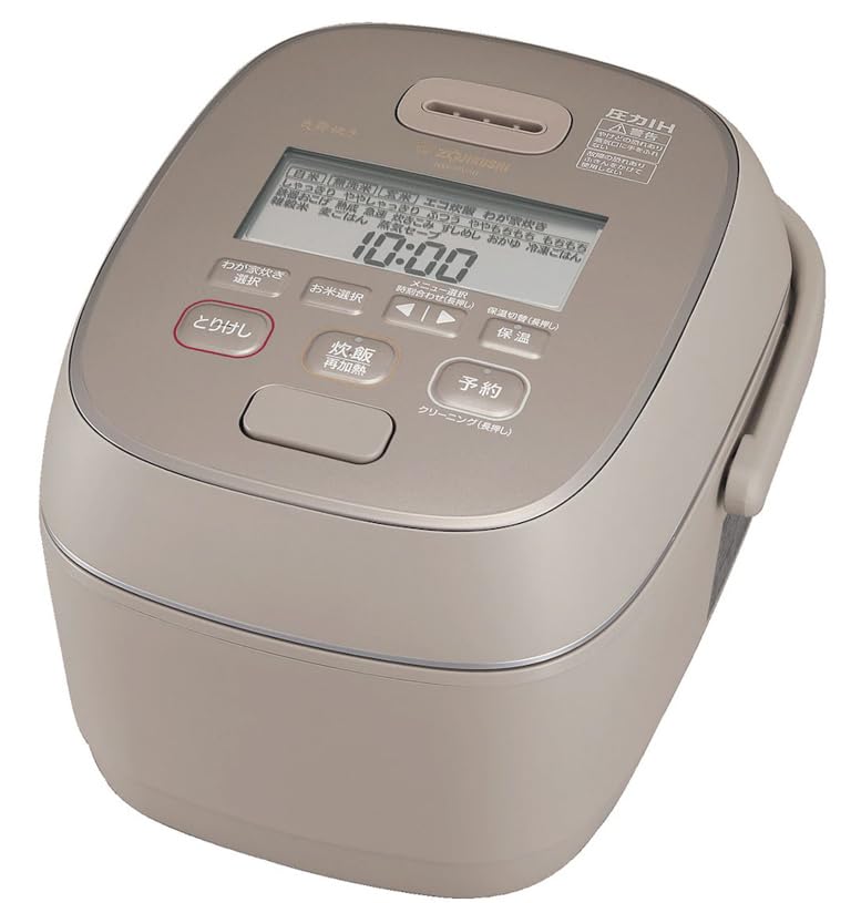 

Zojirushi Rice Cooker Pressure IH Rice Cooker 5.5 Cups Flame Cooker NW-PV10-TZ Grayish Brown