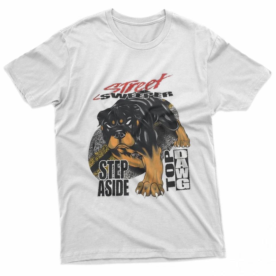 Vintage 90s Top Dawg Rottweiler Dog Graphic T-Shirt S