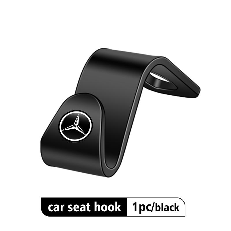 D64pcs Car Seat Headrest Hook Storage Hanger Organizer Accessories For Mercedes Benz AMG A C E S G Class W201 W210 W108 W204 W205