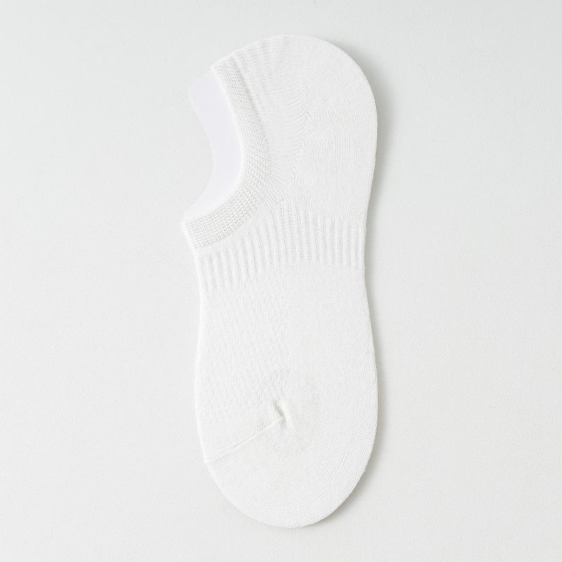 

Women s Summer Thin Cotton Invisible Mesh Breathable Heel Socks 1 pair білий