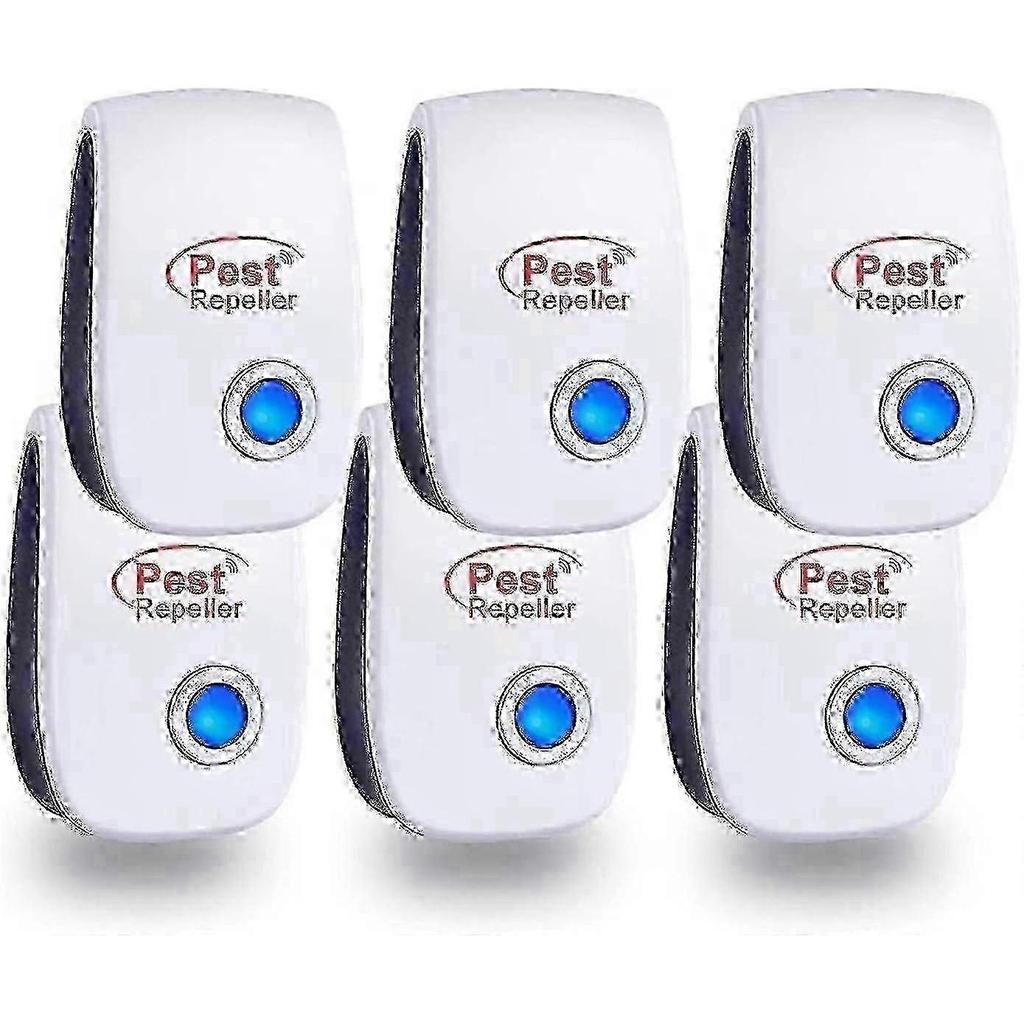 6 Pack Ultrasonic Insect & Rodent Repeller for Indoor Pest Control