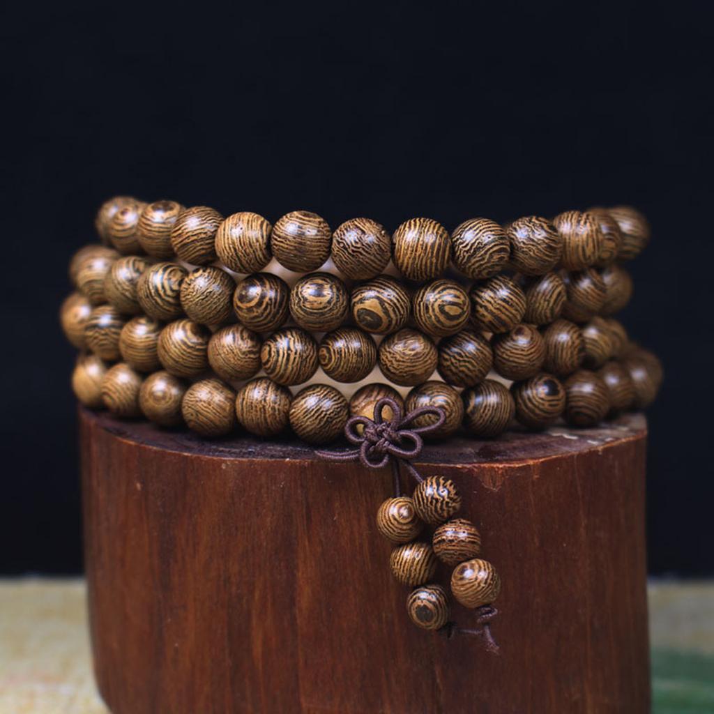 Buddhist Beads Bracelet For Men Wooden Bead Bracelet 108 Buddhist Prayer Beads 8mm Buddhist Beads Necklace