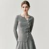 2025 Autumn/Winter Women's V-Neck Slim Fit Cashmere Cardigan - Two-Way Wear, Versatile Knit Jacket