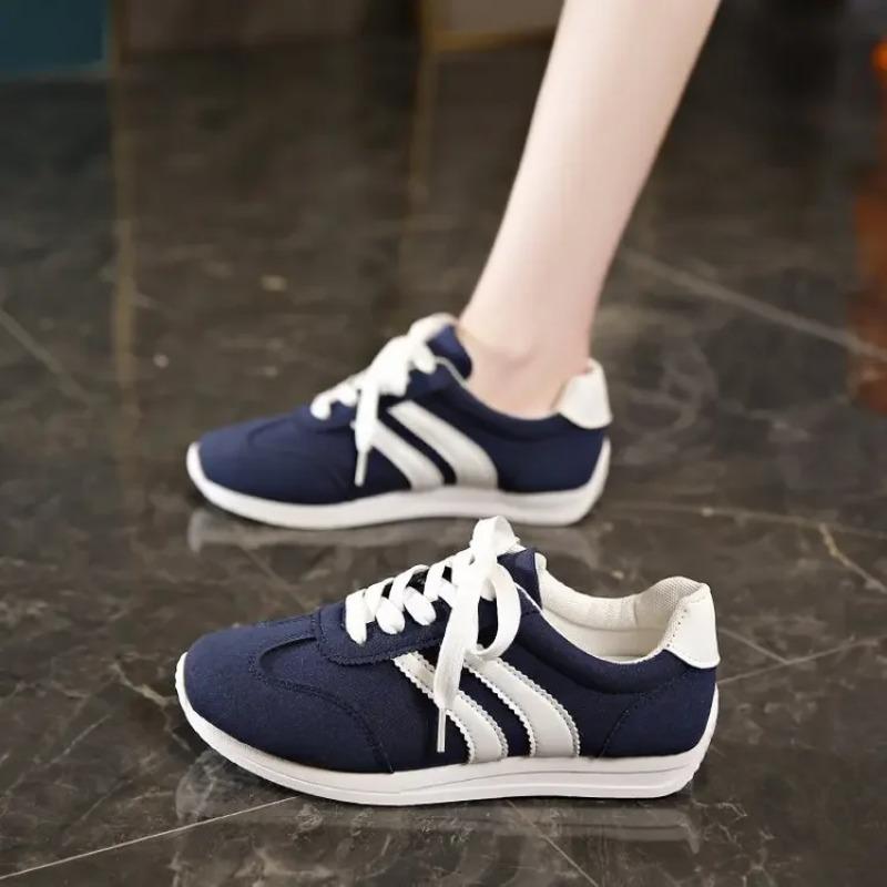 Women's Casual Running Shoes Soft Bottom Anti-Slip Flat Bottom Student Shoes Versatile Comfortable Sports Footwear for Women