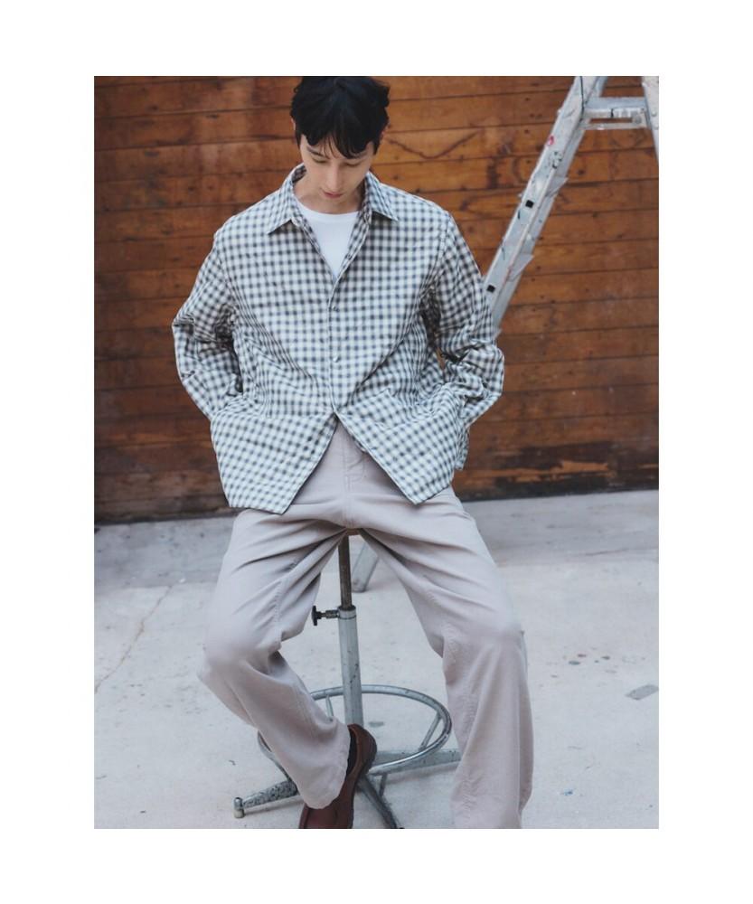 SHIFT.G Semi Wide Twill Fatigue Pants Beige