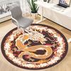 1pc Dragon Circle Office Round Area Rug, Indoor Mat Suitable For Office, Under Office Chairs Bedroom Living Room Home Decor, Room Deco