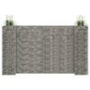 VidaXL H-Shaped Gabion Planter Basket Gabion Raised Flower Bed Plants Garden Terrace Outdoor Steel Wire 145663