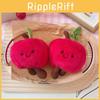 Fruitshaped Plush Apple Key Holder For Backpacks And Kids Gifts