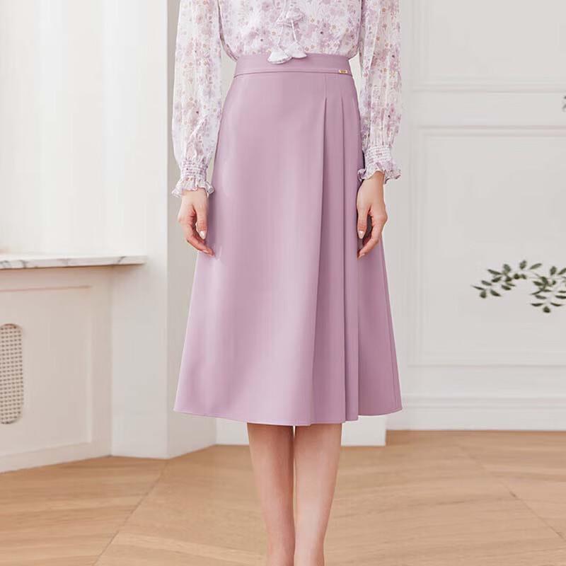 JESSIE Elegant Mid-Length A-Line Skirt XL