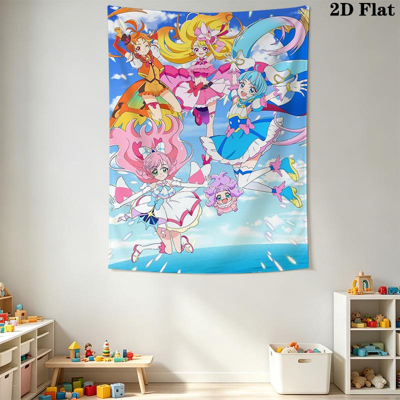 Pretty Cure Pattern Home Decor Tapestry, Wall Hanging, Decorative RV Wall Cloth.DGT261018196